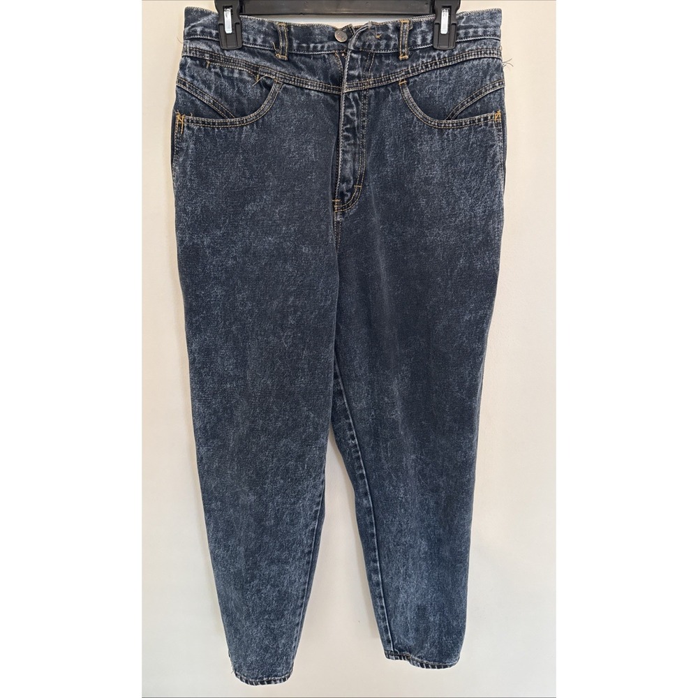 Vintage Gitano Jeans Womens 16 Black Acid Wash High Rise Mom Relaxed Denim 90s